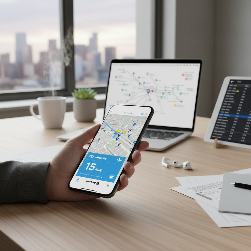 United Airlines App Now Shows Real-time TSA Wait Times